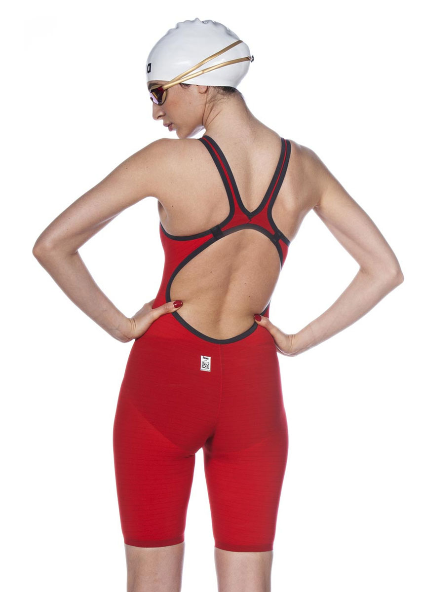 Arena Powerskin Carbon Air² Open Back Kneeskin - Red / Blue