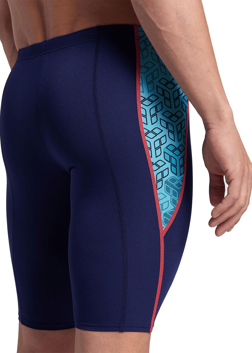 Arena Camo Kikko Jammer - Navy / Water Multi - Front view