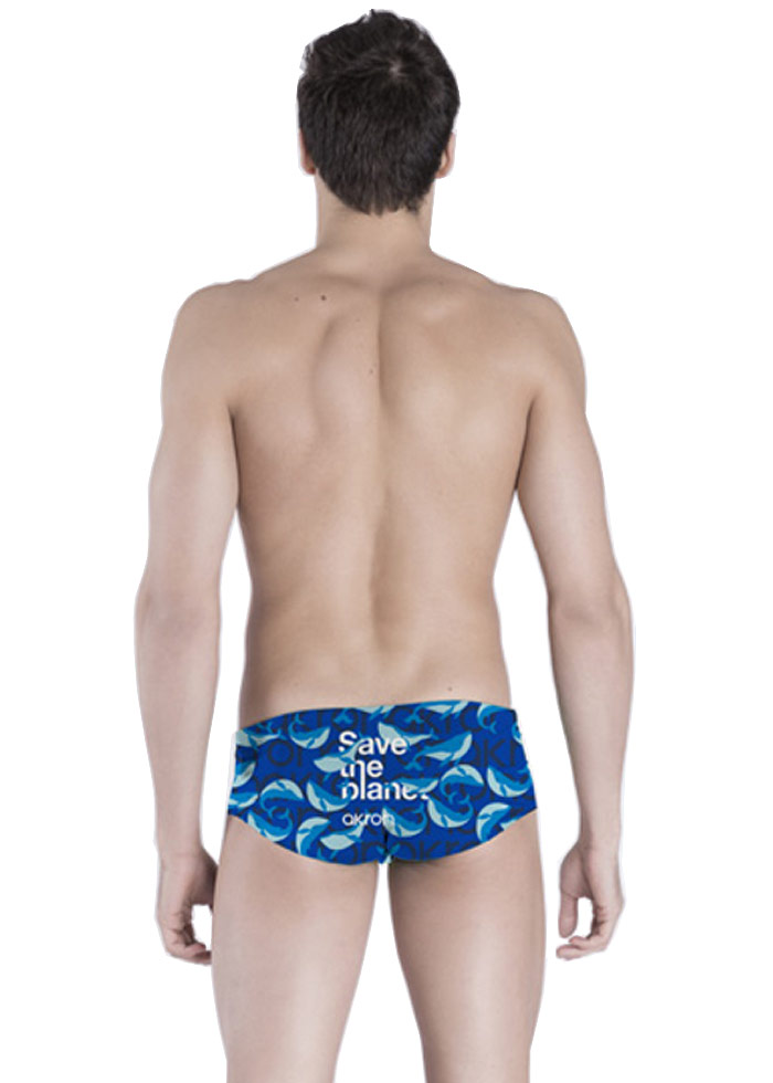 Akron Save The Whale 14cm Trainer Swim Trunk - Blue