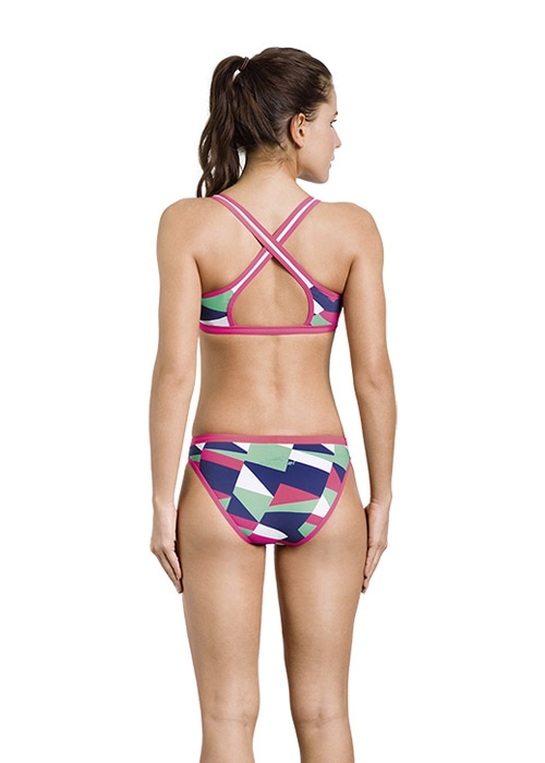 Aquafeel Bikini mini-croisé à fentes numériques dans le dos