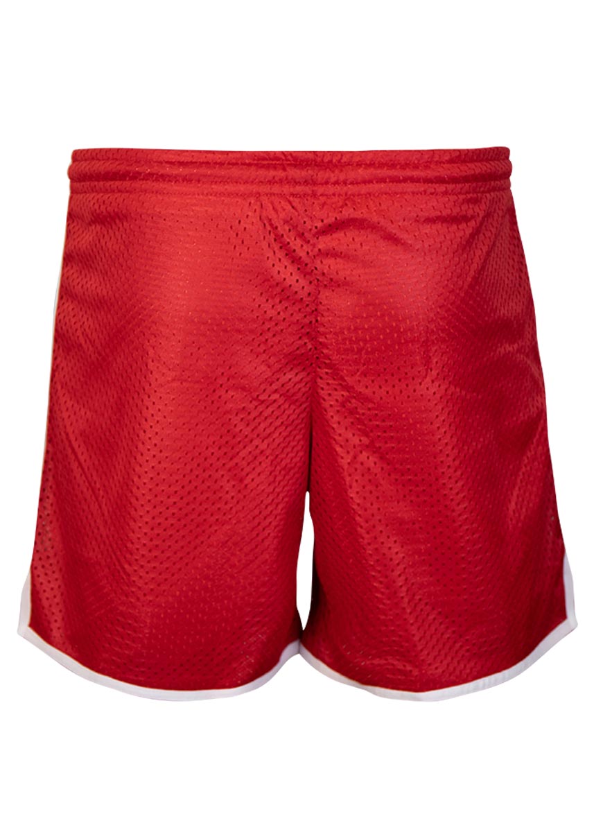 Akron Girl's Waikiki Shorts - Red -Front view