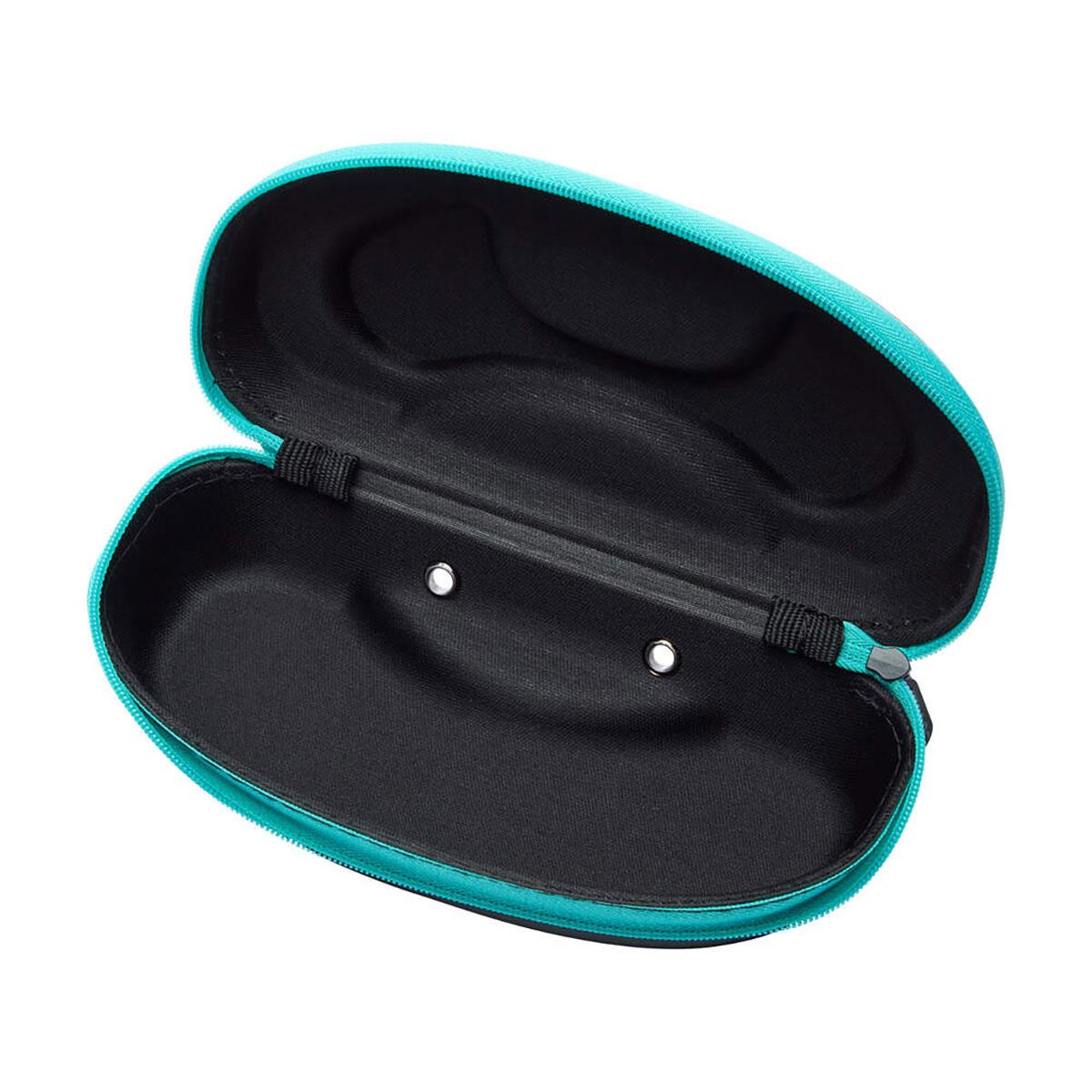 Zoggs Elite Goggle Case - Black / Turquoise