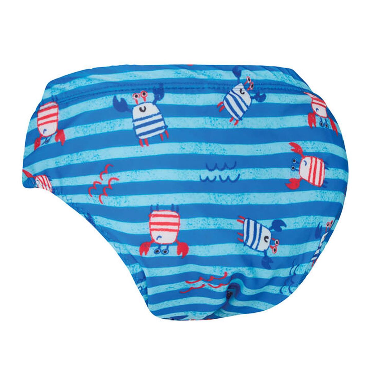 Zoggs Nautical Stripes Adjustable Swim Nappy - Size 3-24 Months