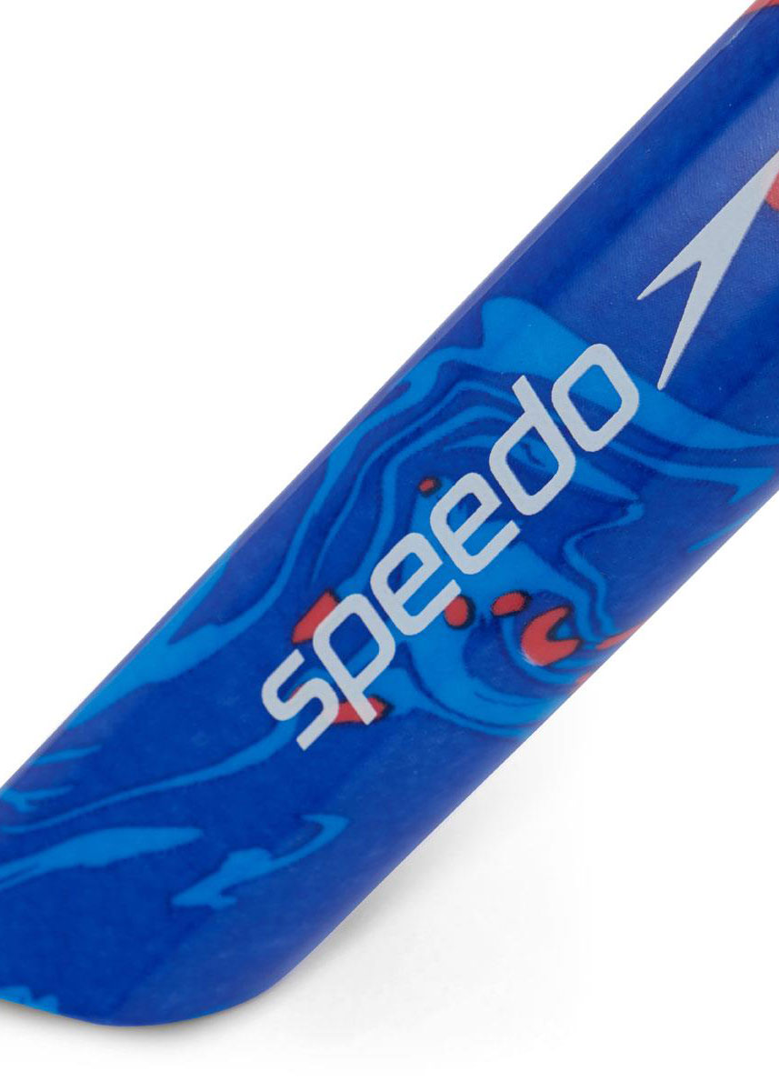 Speedo Centre Snorkel - Blue Flame/ Pool Blue/ Fluo Tangerine