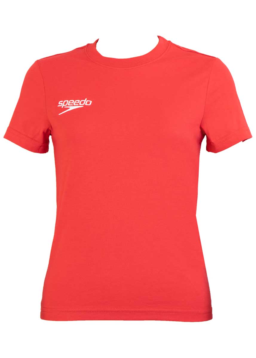 Speedo Team Kit Junior Small Logo T-Shirt - Red