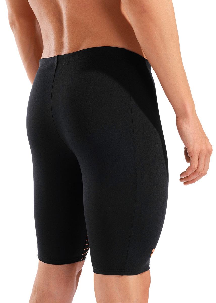 Arena Men's Design Swim Jammer - Black / Orange / Turquoise