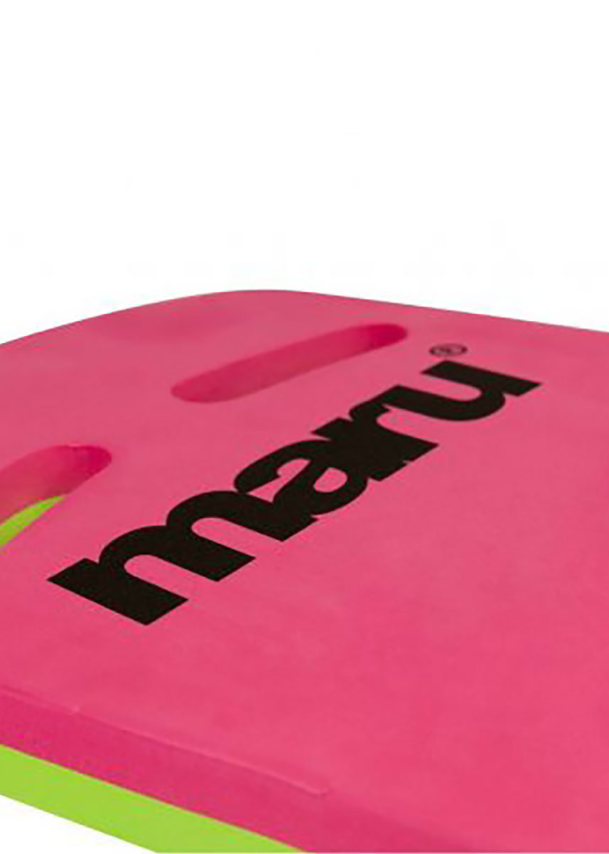 Maru Two Grip Kickboard - Pink/  Lime