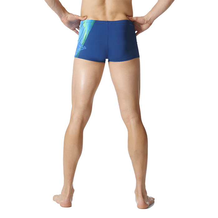 Adidas Boys Graphic Swim Boxers - Shock Blue