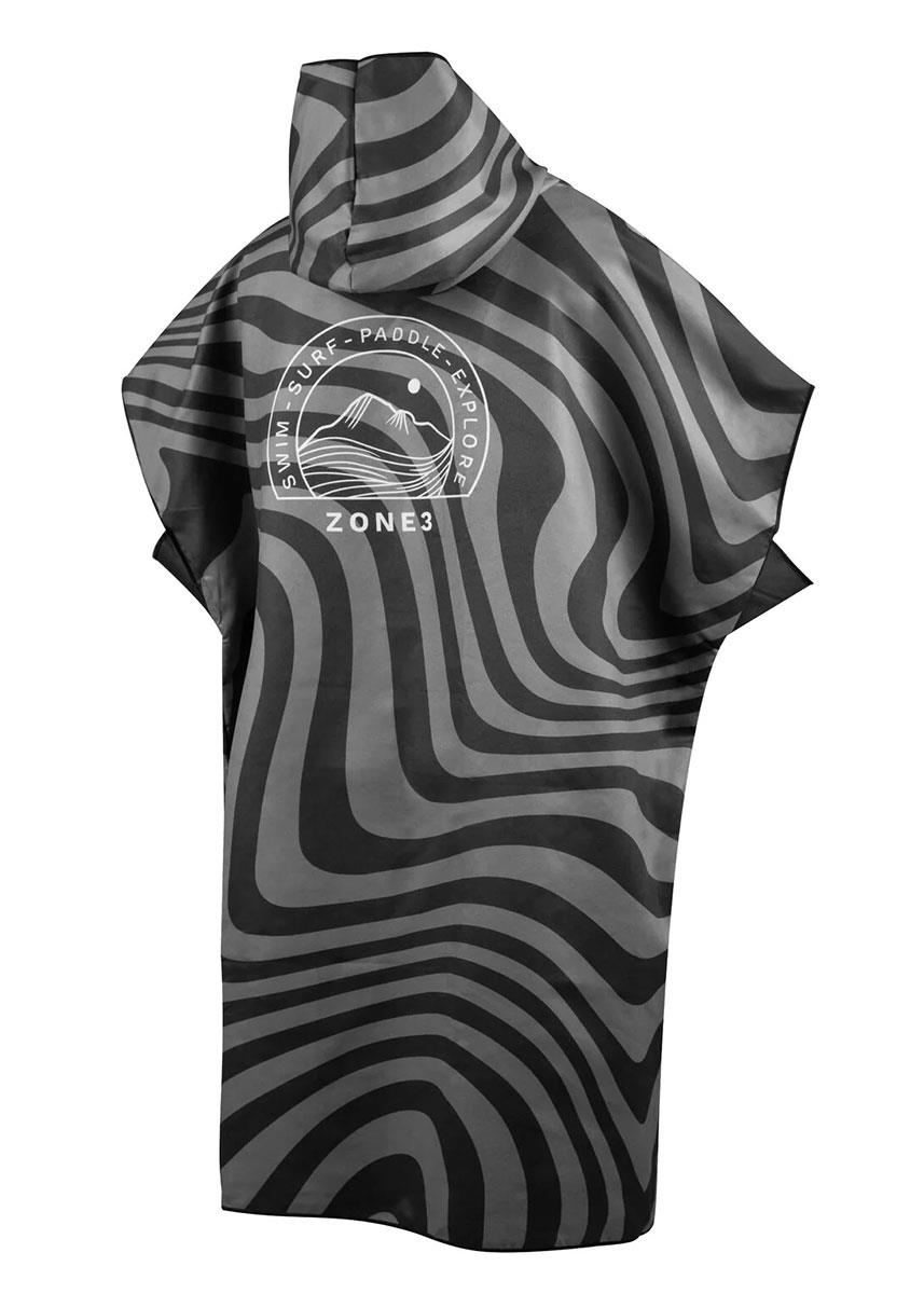 Zone3 Microfibre Changing Robe - Black / Grey