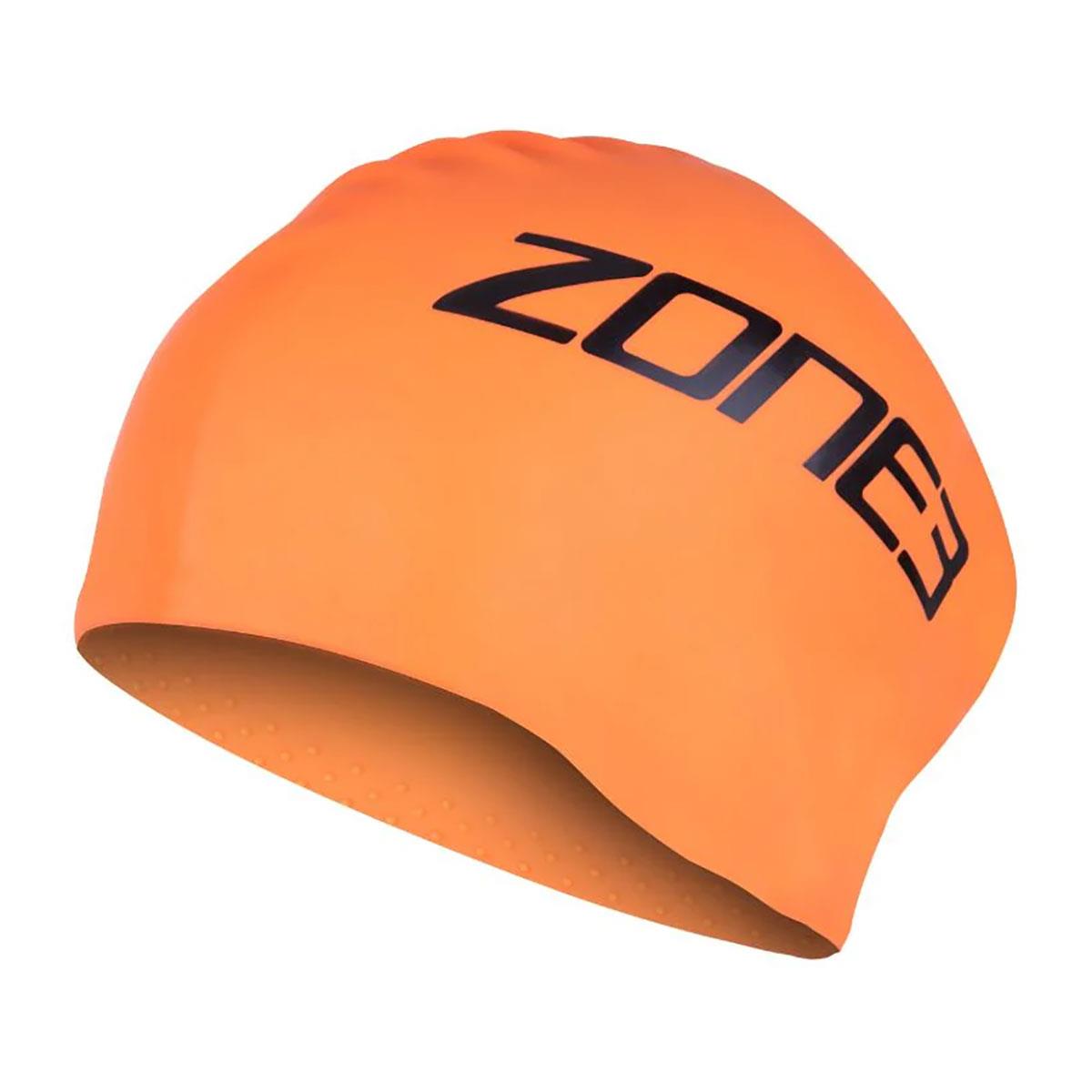 Zone3 Long Hair Swim Cap - Hi-Viz Orange