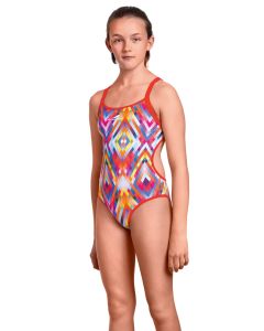 Aquafeel Junior Rainbow Diamonds V-Back Swimsuit