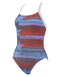 Diana Stars-Stripes Swimsuit - Girls