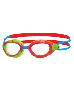 Zoggs Predator Junior Goggles - Green & Orange/ Red & Blue/ Clear