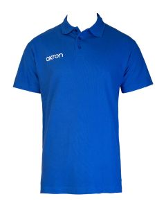 Akron Junior Break Polo Shirt - Royal Blue - Front view