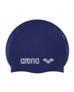 Arena Classic Silicone Swim Cap - Denim / Silver