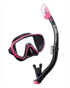 TUSA Serene Combo Snorkelling Set - Black/ Hot Pink