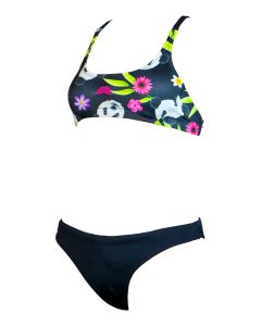 Aquarapid Girl's Panda Bikini - Black/Multi