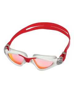Aquasphere Kayenne Red Titanium Mirrored Goggles - Grey/ Red