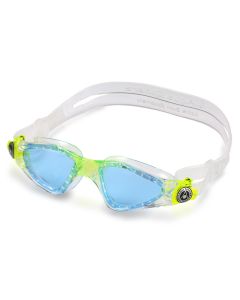 Aquasphere Kayenne JR Blue Lens Goggles - Clear / Lime