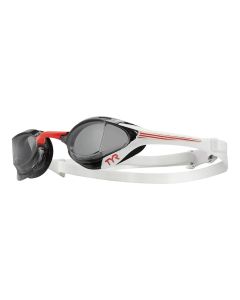 TYR Tracer X Elite Goggles - Smoke/ Red