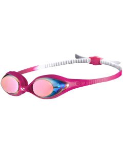 Arena Spider Junior Mirrored Goggles Pink/White