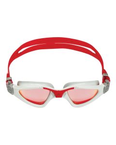 Aquasphere Kayenne Red Titanium Mirrored Goggles - Grey/ Red