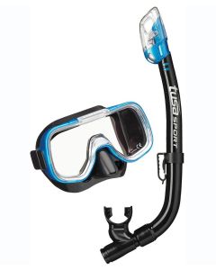 TUSA Mini-Kleio Junior Combo Snorkelling Set - Black/ Fishtail Blue