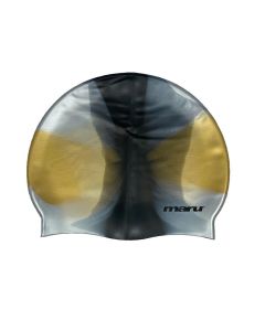 Maru Bonnet de bain en silicone édition limitée - NOIR/VERT/OR