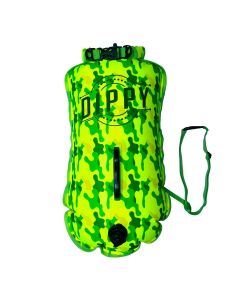 Wild Sports Dippy Camo 28L Tow Float & Dry Bag - Green Camo