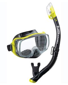 TUSA Imprex 3D Combo Snorkelling Set - Preto/ Amarelo Flash