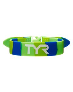 TYR Sangle de traction pour l'entraînement - verte/bleue