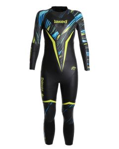 Jaked Mens Shockwave Multi Thickness Wetsuit - Black / Yellow