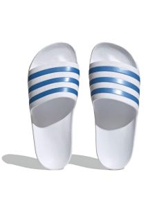 Adidas Womens Adilette Sliders - White/Blue