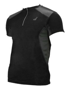 Joluvi Trail Zip T-Shirt - Black