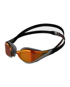 Speedo Fastskin Pure Focus Mirror Goggles - Black / Cool Grey / Fire Gold