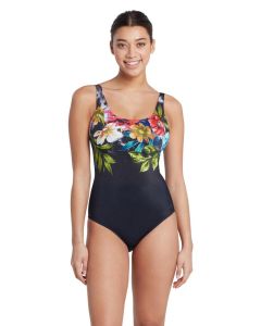 Zoggs Cassia Adjustable Scoopback Swimsuit - Front view