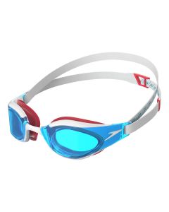 Speedo Fastskin Hyper Elite Goggles - Blue / White / Red