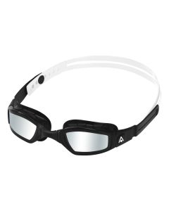 Aquasphere Ninja Silver Titanium Mirrored Goggles - Black/ White