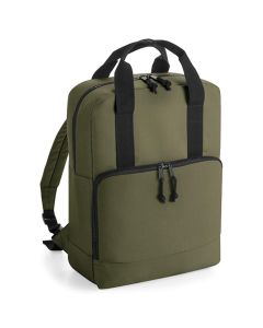 BagBase Recycled Cooler Backpack - Military Green