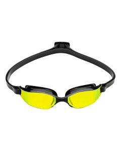 Aqua Sphere XCEED Yellow Titanium Mirrored Goggles - Black