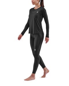 SKINS Series-3 Activewear - Top à manches longues pour femmes - Noir