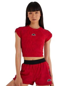 Ellesse Women's Arianne Crop T-Shirt - Dark Red