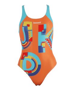 Jaked JKD Special Edition Swimsuit - Orange/Multicolor -Front View