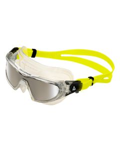 Aqua Sphere Vista Pro Silver Titanium Mirrored Goggles - Clear/ Yellow