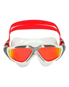 Aqua Sphere Vista Red Titanium Mirrored Goggles - White/ Red