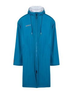 Zone3 Robe parka recyclée - Teal/Cream/Copper -Front view