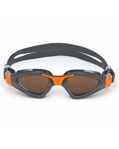Aquasphere Kayenne Brown Polarised Goggles - Grey / Orange