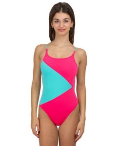 Turbo Womens Island Swimsuit - Pink / Blue