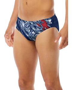 TYR DuraFast All Over Racer Brief - Red/White/Blue