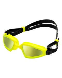 Aquasphere Kayenne Pro Yellow Titanium Mirrored Goggles - Yellow/ Black